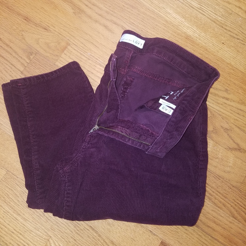 LOFT Cords sz 31/12 Curvy Skinny Tall